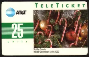 Tarjeta telefónica 25u 1992 dulces navideños (español) - Imagen 1 de 1