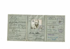Personalausweis 1956 Luthe BRD Röttger Ungültig Stadt-Großenheidorn Nordstemmen - Bild 1 von 2
