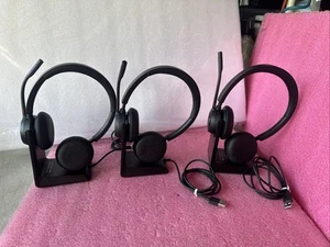 Lot Of 3 Plantronics Poly Polycom Voyager 4320 UC Bluetooth Wireless Headset - Picture 1 of 10