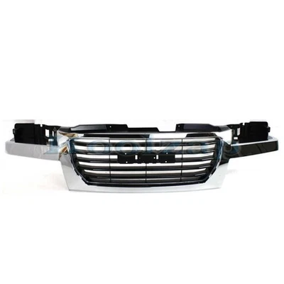 For 2004-2012 Canyon Front Center Grills Chrome Shell, Black Insert Plastic Q Foto 1 de 4