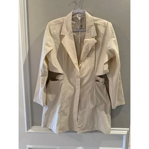 The Drop Women's NWT Cream Waist Cut Out Blazer Dress Size XL - Picture 1 of 6