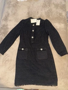 LK Bennett Chelsea Sparkle Tweed Mini Dress. Brand New With Tags. Uk Size 8 - Picture 1 of 6