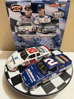 Kevin Harvick #29 Rookie Of The Year & #2 Busch Champion 1/32 Diecast 2 Car Set - Image 1 of 4