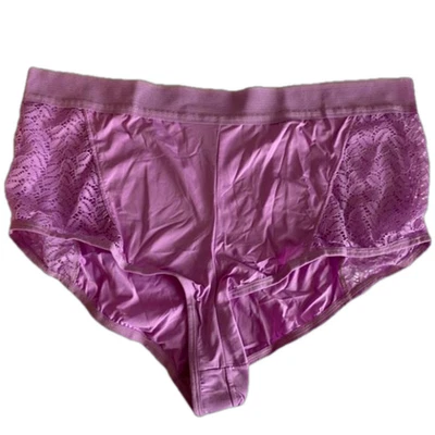 Nuevo calzoncillo morado cintura alta boyleg para mujer talla 10 Within Comfort Choice Foto 1 de 4