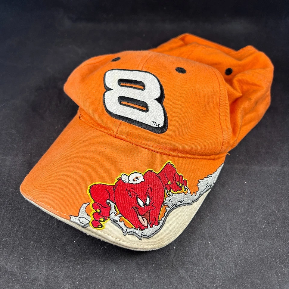 DALE EARNHARDT JR #8 WINNERS CIRCLE NASCAR LOONEY TUNES GOSSAMER STRAPBACK HAT - Image 1 of 4