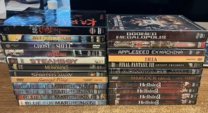 23 ANIME DVD Lot GHOST IN THE SHELL Hellsing STEAMBOY Blue Submarine IRIA Ex! - Imagen 1 de 20