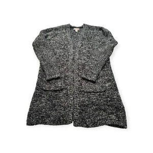 Forever 21 Giacca Contemporanea Acrilico Poli Cappotto Caldo Piccolo Grigio Tweed Lungo 363 - Foto 1 di 6