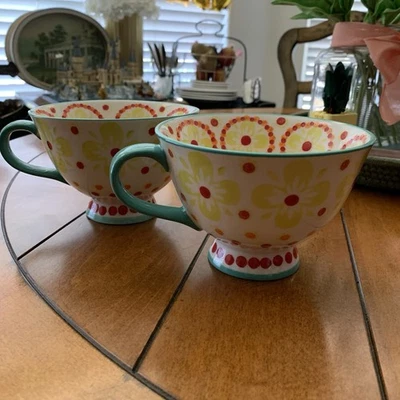 Juego de tazas de café grandes de 2 tazas con patas de 15 oz, chocolate caliente Latte Cappuccino Foto 1 de 4