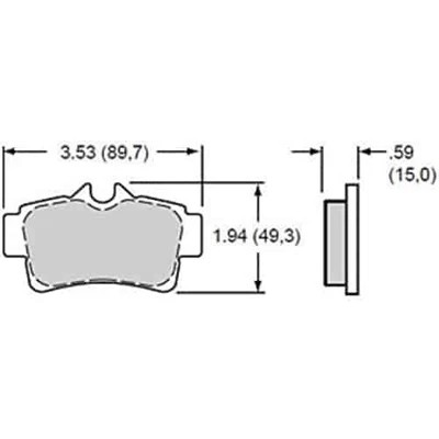 Wilwood 15H-8297K Polymatrix H Brake Pads — 第 1/2 张图片
