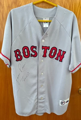 CAMISETA AUTOGRAFIADA DE Jim Rice con 75 MVP ADD Boston Red Sox Salón de la fama 2009 #14 retirada Foto 1 de 4