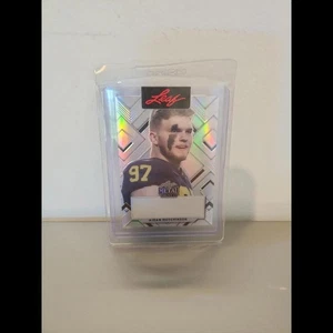 Aidan Hutchinson 2022 Leaf Metal Draft Autogramme PP 1/1 - Bild 1 von 2