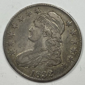 1832 Mützenbüste Hälfte 0,50. Fast extra fein. - Bild 1 von 3