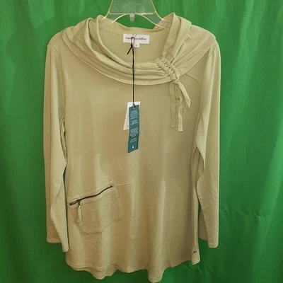 2000) Новый с Ярлыками NEON BUDDHA маленький пуловер футболка Амелия туника хлопок верхний зеленый новый  - Изображение 1 из 4