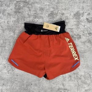 Adidas Womens XS 3” Terrex Agravic Pro Trail Running Shorts Compression Amber - Picture 1 of 9