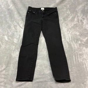 J Crew Toothpick Black Stretch Denim Jeans Womens Size 29 (30x26) - Picture 1 of 11