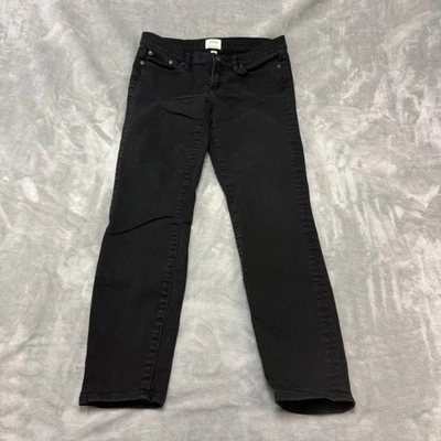 J Crew Toothpick Black Stretch Denim Jeans Womens Size 29 (30x26) - Image 1 of 4