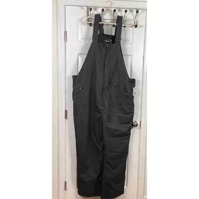 Ski Gear Mens 4X Large Black Essentials Bib Overalls Insulated Snow Pants - Image 1 of 4