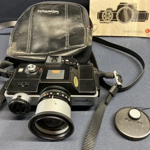 Appareil photo reflex Minolta 110 zoom ROKKOR-MACRO 1:4,5 f:25-50 mm étui en cuir testé - Photo 1/13