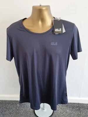 Camiseta Jack Wolfskin Tech para mujer grafito talla 18 nueva Texadri Foto 1 de 4
