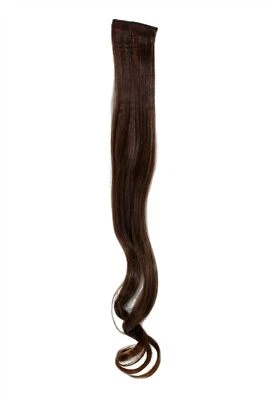 WIG ME UP 2 Clips Strähne wellig Dunkel-Rot-Braun YZF-P2C25-2T30 65cm Haarverlängerung