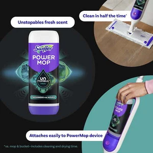 Power Mop Floor Cleaner Solution 25.3 fl oz 2 Pack with Unstopables Fresh Scent - Picture 1 of 11