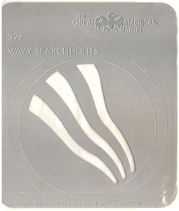 GAM gobo pattern - 397 "Wavy Searchlights" - Picture 1 of 2