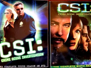 CSI Crime Scene Investigation COMPLETE THIRD AND SIXTH SEASON DVD SLEEVE - Picture 1 of 2