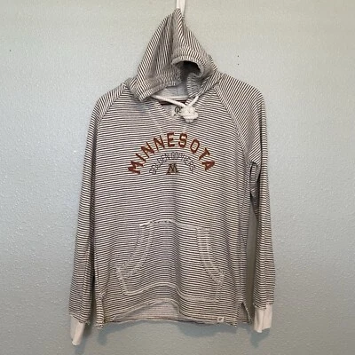 Minnesota Golden gophers blue 84 Long sleeve striped hoodie Women’s Small - Изображение 1 из 4