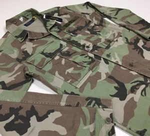 Camisa Chaqueta Polo Ralph Lauren Militar Ejército Camuflado Oficial Soldado Campamento - Imagen 1 de 12