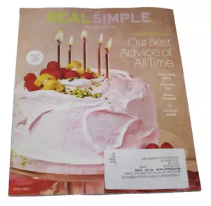 Real Simple Magazine April 2025 Cake Best Advice Of All Time Organizing Cleaning - Picture 1 of 1