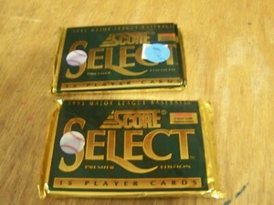 1993 SCORE SELECT BASEBALL CARD  PACKS 2 PACKS TOTAL FACTORY SEALED - Picture 1 of 1