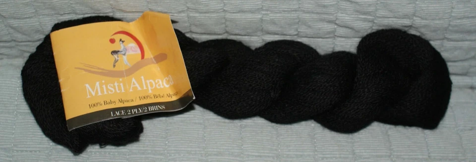 Hilo de alpaca Misti 2 capas 100 % tejido alpaca bebé ganchillo negro/natural/verde/azul+ Foto 1 de 1
