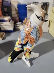 Vintage 1984 Goebel Waxwing Bird Selim Sculpture W. Germany 9.75" T - Picture 1 of 5