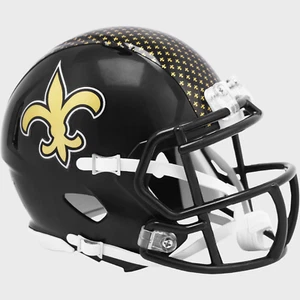 Mini casco de fútbol americano NEW ORLEANS SAINTS NFL Riddell VELOCIDAD - Imagen 1 de 1
