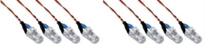 Hubsan X4 H107D H107-a32 3.7v Blue LED Lights Set Night Flying 2 Pack - Image 1 of 4