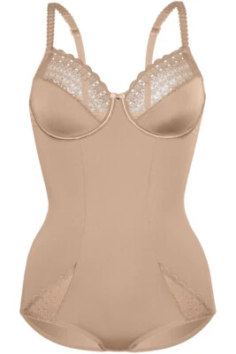 Sassa Lovely Secret 989 Damen Bügel Body mit Spitze in Haut, Schwarz oder Weiß - Bild 1 von 3