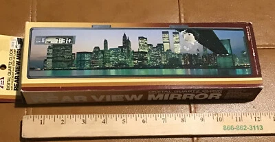 Vtg Japan Kmart CX-6 Rear View Mirror Digital Quartz Clock Calendar Display Lamp - Image 1 of 4
