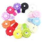 12pcs Different Colors Sweet Infant Baby Girls Daisy Flower Clip Elastic
