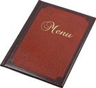 Menu Holder RESTAURANT PUB Sign Bar Catering luxury A5 Display meal list COVER