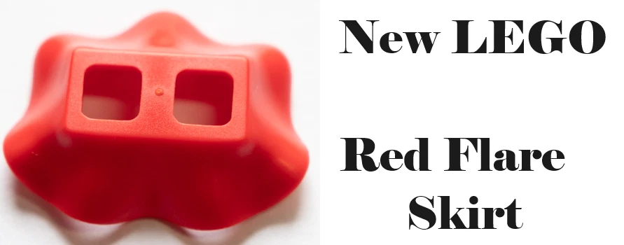 New LEGO Holiday Skirt RED Flare Ruffle Swishy Unisex Short A Line Girl Boy FUN - Image 1 of 1