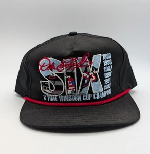 Vtg Dale Earnhardt Sr Hat Six Time Winston Cup Champion Cap Snapback Made In USA - Picture 1 of 7