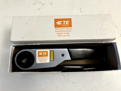 TE Deutsch HDT-48-00 Genuine OEM Hand Crimp Tool, Size 20-12 AWG, Made in USA - Image 1 of 3