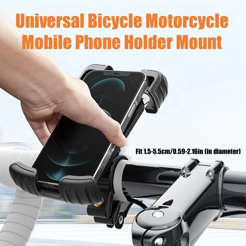 Bike Mobile Phone Holder Bicycle Handlebar Mount 360°Rotation For iPhone Samsung - image 1 of 4