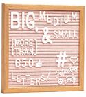 Little Hippo Pink Felt Letter Board Sign 10X10 Inch With 690+ Pre-Cut Letters...
