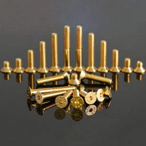 Countersunk Socket Screw 12.9 Metric M2 M2.5 M3 M4 M5 Allen Key Bolts Screw Gold - Picture 1 of 5