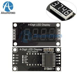 0.36" Inch TM1637 4-digit Tube LED White Digital Display Module For Arduino - Picture 1 of 9