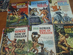 13 ASSORTED KORAK SON OF TARZAN RICE BURROUGHS GOLD KEY COMICS 4 ONE LOW PRICE - Picture 1 of 8