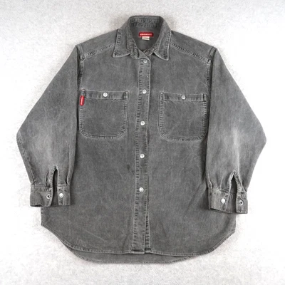 Camisa Chaqueta Vintage UNIONBAY Pana Para Hombre M Gris Botón a Presión Preppy Retro Foto 1 de 4