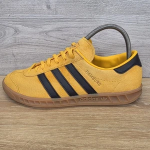 Adidas Originales Hamburgo Talla UK 7 Crew Amarillo/Núcleo Negro/Dorado [FX5673]  - Imagen 1 de 20