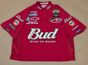 Rare Kelley Earnhardt Pit Crew 1/4 Zip Shirt Budweiser Dale Jr. Authentic READ - Picture 1 of 18